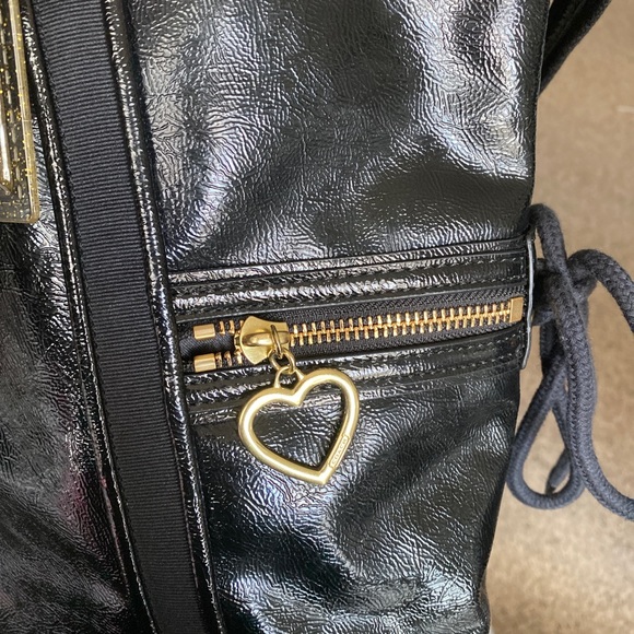 Coach Daisy Liquid Gloss Tote Black F20047 New - Picture 8 of 10